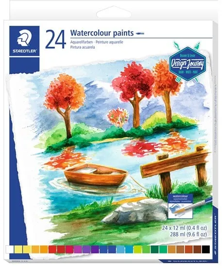 Staedtler Aquarellfarben 24 Stk. assortiert 12 ml