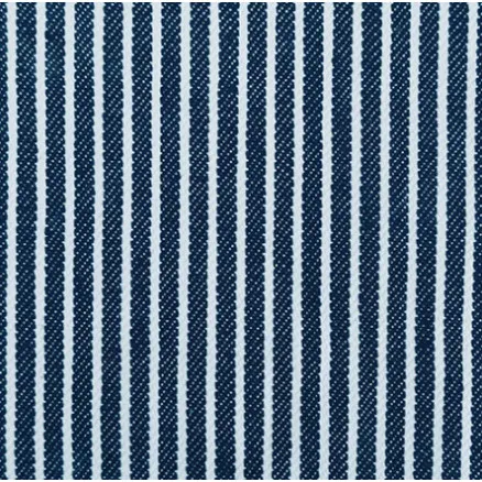 Denim Stoff 145cm 008 Marineblau Streifen - 50cm