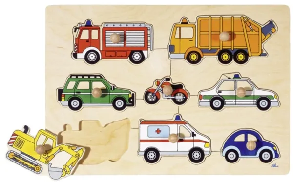 Puzzle, Baustellenfahrzeuge