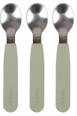 Filibabba Silikonlöffel 3er-Pack - Grün